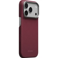 Pitaka Edge Case Argyle MagSafe kryt iPhone 18 Pro Burgundy - Pouzdra