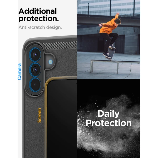 Spigen Rugged Armor kryt Samsung Galaxy A57 5G matte black - Pouzdra - Obrázek f3663b9354514d0282e4e786718ef40a