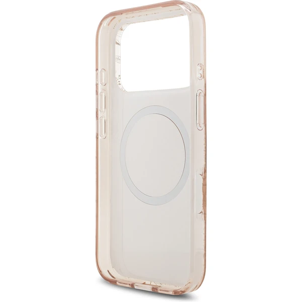 Guess IML Flowers Allover Strap MagSafe kryt iPhone 17 Pro růžový - Pouzdra - Obrázek f386931acc894be9ae4ecddff4bdf919
