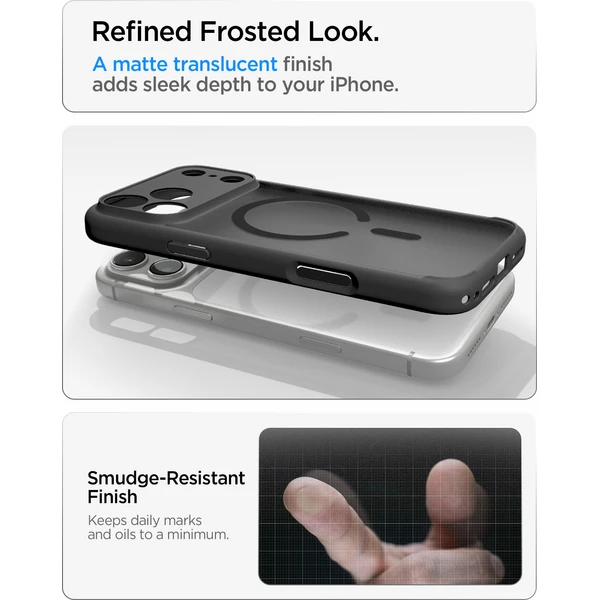 Spigen Ultra Hybrid MagSafe kryt iPhone 18 Pro/17 Pro frost black - Pouzdra - Obrázek f3a9d6ed3e864e0e99fb9d9a0d665b89