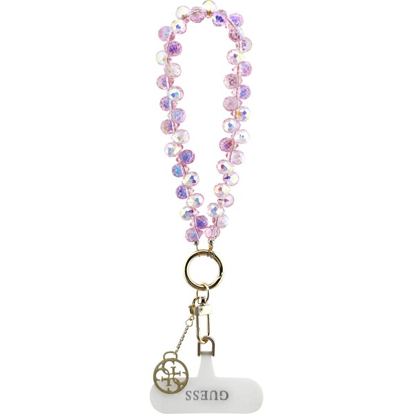 Guess univerzální popruh na ruku Crystals 4G Charm růžový