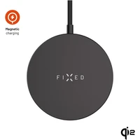 FIXED MagPad Slim MagSafe nabíječka s Qi2, 15W, černá - Nabíječky