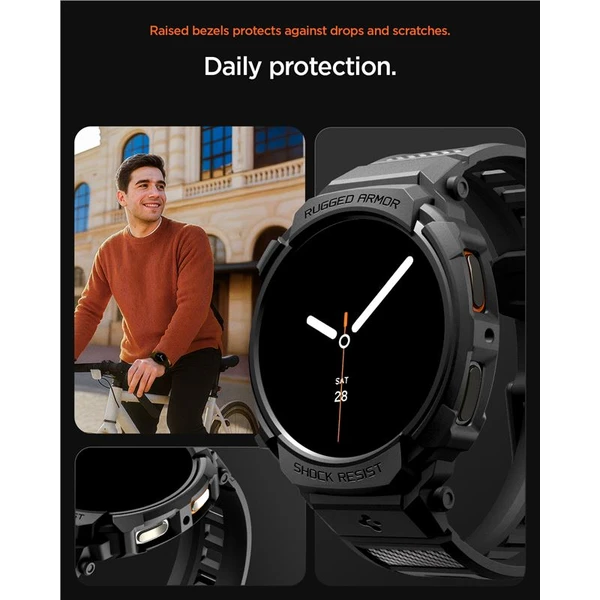 Spigen Rugged Armor Pro kryt s řemínkem Galaxy Watch8 (44mm) matně černý - Pouzdra - Obrázek f3d760c3350147b796e4bfd1f1309db8