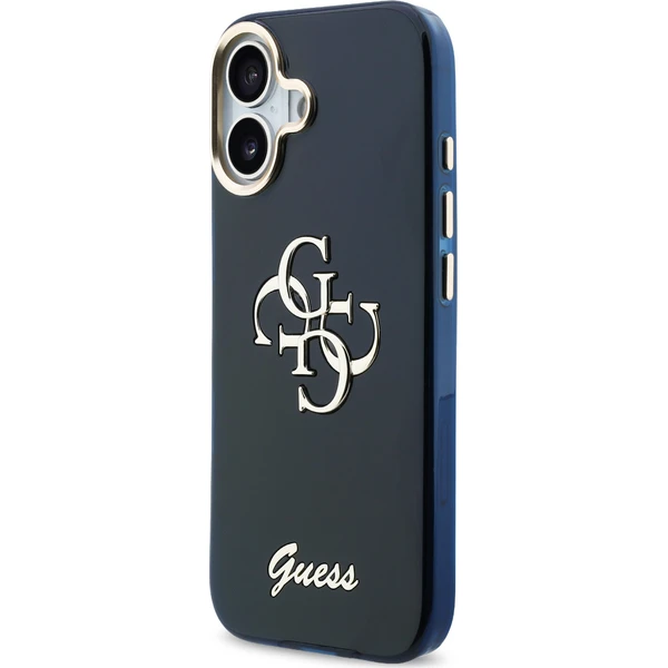 Guess IML 4G Script Metal Logo kryt iPhone 17 modrý - Pouzdra - Obrázek f3ec4aa571b346daaddab6ec5a14e742