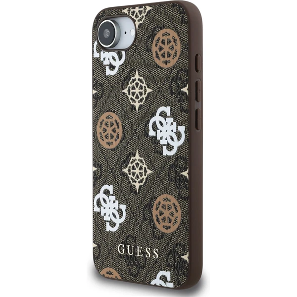 Guess PU 4G Peony MagSafe kryt iPhone 17e/16e hnědý - Pouzdra - Obrázek f40aac24ee5a48de86120cc6ef72f2d6