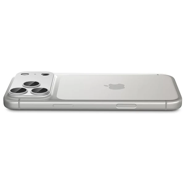 Spigen Glass tR EZ Fit Optik Pro XL sklo na fotoaparát iPhone 17 Pro stříbrné - Ochranné folie a skla - Obrázek f41384d9a803460699aa54cdf0e6c01e