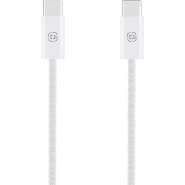 OBAL:ME Super Fast USB-C/USB-C Pletený kabel 100W 1m bílý