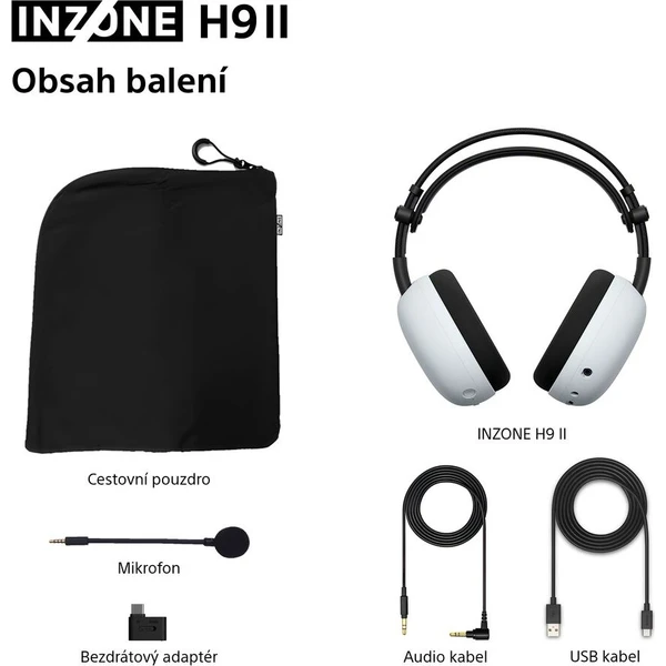 Sony INZONE H9 II herní bezdrátová sluchátka bílá (Další) - Sluchátka - Obrázek f49aa985cf434067bed03ab99cfd2307