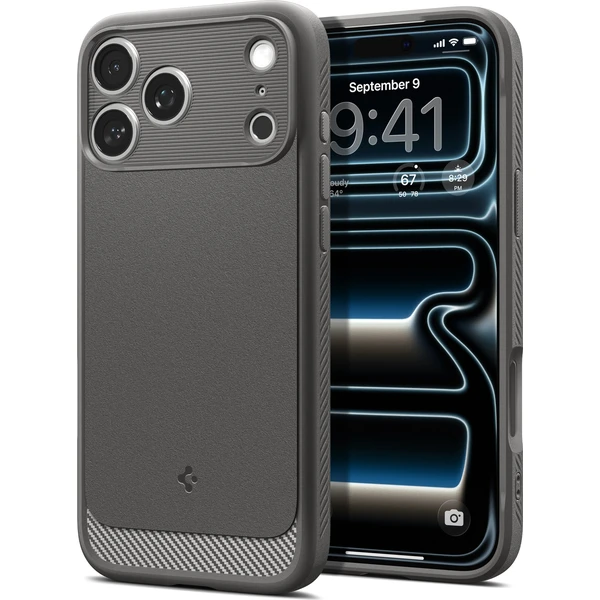 Spigen Rugged Armor MagSafe kryt iPhone 18 Pro/17 Pro gray - Pouzdra - Obrázek f4a2b629918f478ca2e56b31d05955fb