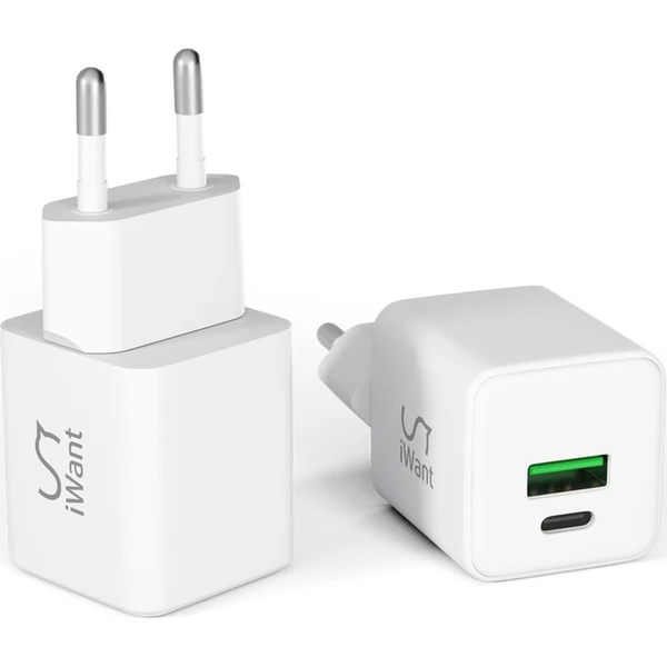 iWant 20W GaN síťová nabíječka bílá - Nabíječky - Obrázek f4aad81273b143e0a77caa75c2d72752