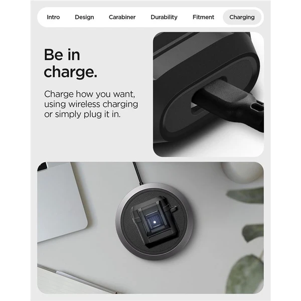 Spigen Lock Fit odolné pouzdro Google Pixel Buds 2a matně černé - Pouzdra - Obrázek f4b1903a2e9e41deb25367249a08c859