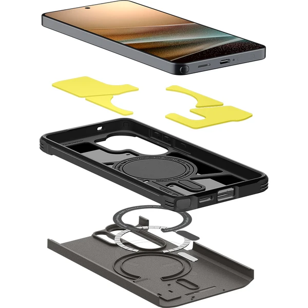 Spigen Tough Armor MagSafe kryt Samsung Galaxy S26 Ultra tmavě šedý - Pouzdra - Obrázek f4b93d00c8434766ab41dd376ed14628