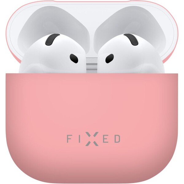 FIXED Silky silikonové pouzdro pro Apple AirPods 4 růžové