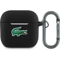 Lacoste Liquid Silicone Croc Logo pouzdro AirPods 4 černé - Pouzdra