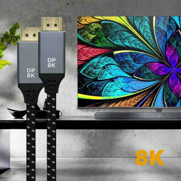 PremiumCord DisplayPort 1.4/DisplayPort 1.4 kabel 8K 5m černý/bílý - Kabely a redukce - Obrázek f52a8b91dc2142b784a88d536c75c8d2