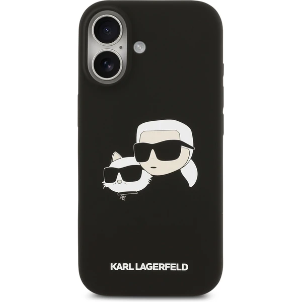 Karl Lagerfeld Liquid Silicone Double Heads MagSafe kryt iPhone 17 černý - Pouzdra - Obrázek f55e3405a6e24598a75fa98a14199307