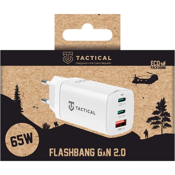 Tactical FlashBang 2.0 GaN 65W nabíječka bílá - Nabíječky - Obrázek f57209314b924b2aa1ceeaca22d40d14