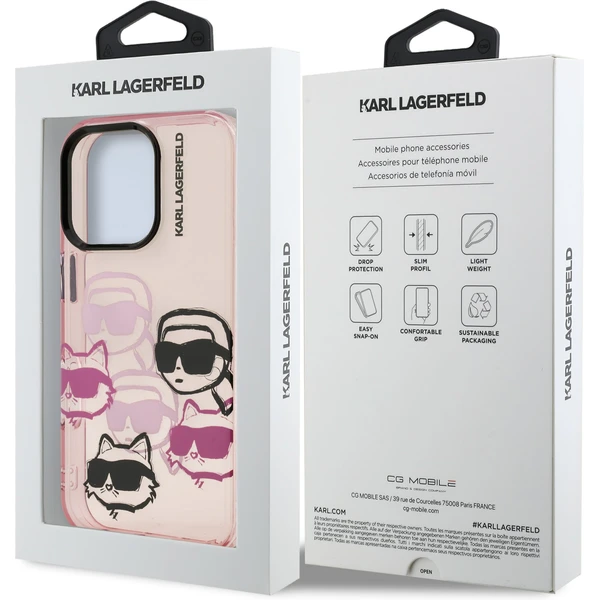 Karl Lagerfeld IML Multi K&CH Heads kryt iPhone 16 Pro růžový - Pouzdra - Obrázek f58b7c6b34c7407a85e0e8f407956a21
