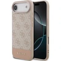 Guess PU 4G Stripe Zadní Kryt pro iPhone Air růžový - Pouzdra