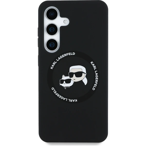 Karl Lagerfeld Liquid Silicone K&CH Heads MagSafe kryt Samsung Galaxy S25 černý - Pouzdra - Obrázek f5ac9767ea9b43f18d853c92bce04a68