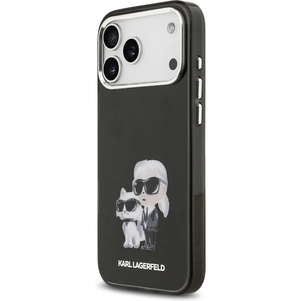 Karl Lagerfeld IML Aquarelle Karl and Choupette kryt iPhone 17 Pro Max černý - Pouzdra - Obrázek f5b56120d99c4d9a966cc47f226425bc