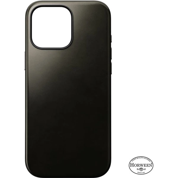 Nomad Modern Leather Case MagSafe kryt iPhone 16 Pro Max zelený chromovaný - Pouzdra - Obrázek f5bb6a5d56b94b0a81ff23316803a648