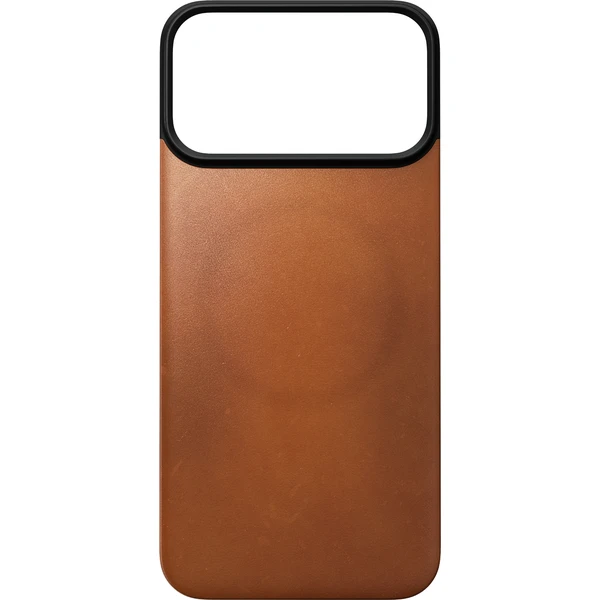 Nomad Magnetic Leather Back (Horween) MagSafe kožený kryt iPhone 17 Pro Max/18 Pro Max Saddle - Pouzdra - Obrázek f5dd4a7f22a749328f7913c4895c4e71