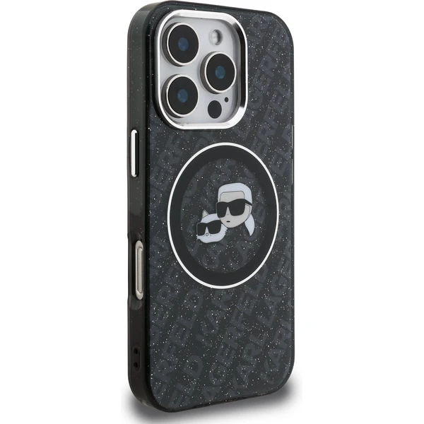 Karl Lagerfeld IML K&CH Heads Repeated Logo MagSafe kryt iPhone 16 Pro černý - Pouzdra - Obrázek f5fd864a3cae4d72af87c167c3c304f2