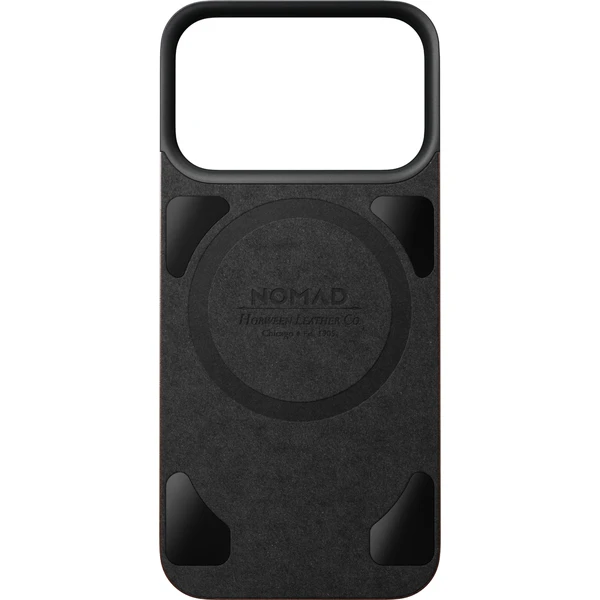 Nomad Magnetic Leather Back (Horween) MagSafe kožený kryt iPhone 18 Pro Rustic Brown - Pouzdra - Obrázek f60a284311b64f02ba362ee2afa86f18