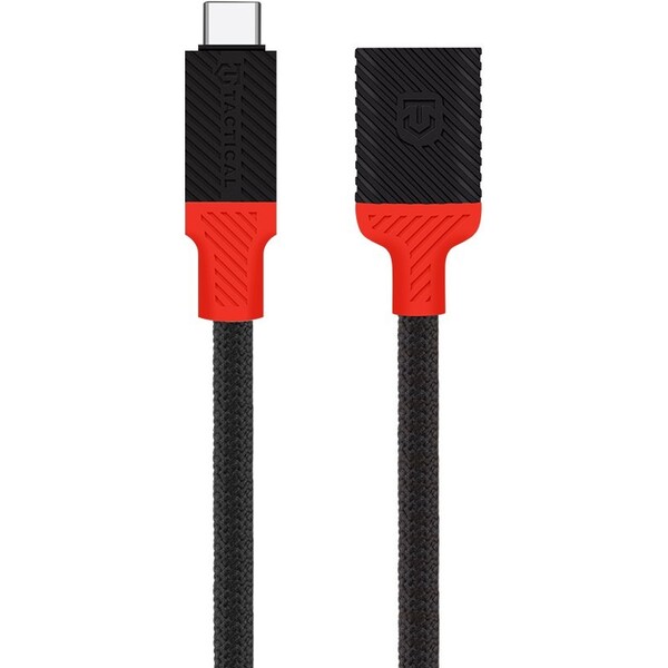 Tactical Pin4Fun kabel USB-C/Lightning (10cm) černý/červený