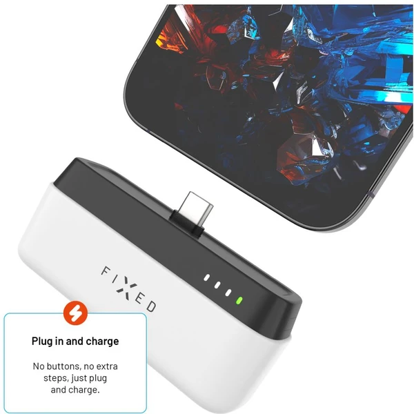 FIXED Zen 5 Plug-in powerbanka (PD) 20W, 5000 mAh bílá - Powerbanky - Obrázek f62732e959774000be88dcb6b4e3d287