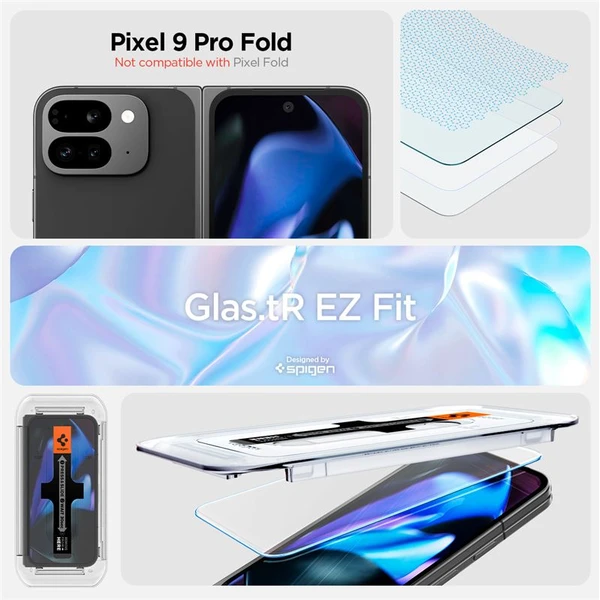 Spigen Glass tR EZ Fit 2 Pack tvrzené sklo Google Pixel 9 Pro Fold čiré - Ochranné folie a skla - Obrázek f643a673646f40848911d0c423d4de2d