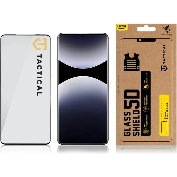 Tactical Glass Shield 5D sklo pro Xiaomi Redmi Note 14 Pro 4G/5G/Poco X7 5G černé - Ochranné folie a skla - Obrázek f66cf92e9bc4482d9dfdb6a8ffd790d7