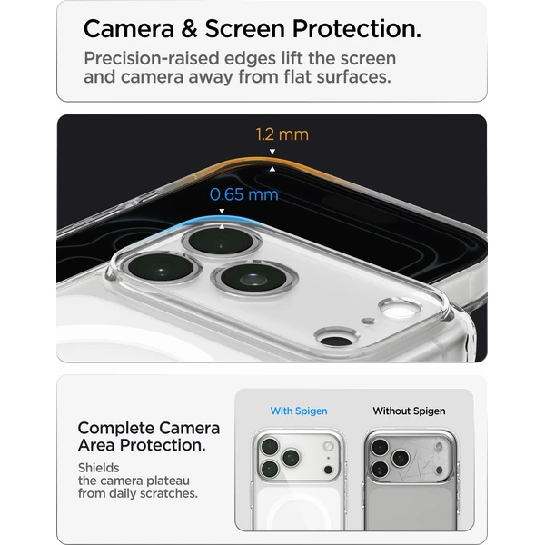 Spigen Ultra Hybrid MagSafe kryt iPhone 18 Pro Max/17 Pro Max clear white - Pouzdra - Obrázek f682d8d08dcf45fd81fdbe5b37ff8c14