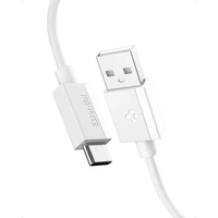 Spigen Essential USB-A/USB-C napájecí kabel 60W 2m bílý - Kabely a redukce