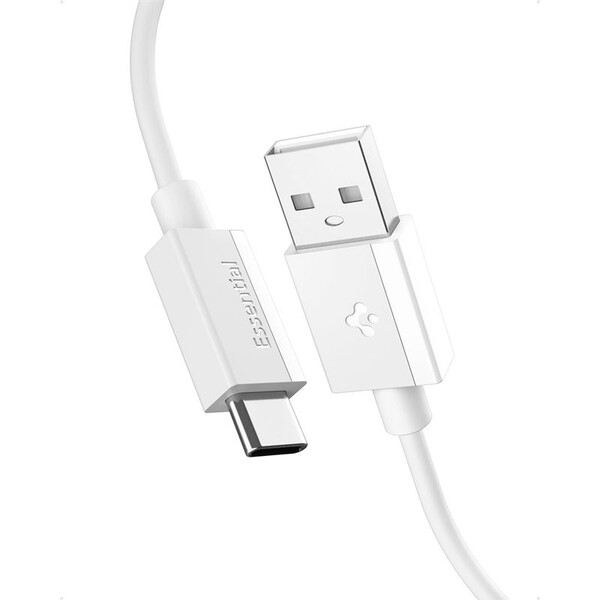 Spigen Essential USB-A/USB-C kabel (60W) 2 m bílý (EB6020AC)