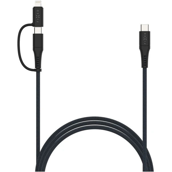 FIXED 2v1 napájecí kabel 60W 3m černý - Kabely a redukce - Obrázek f69ad3e2bb7b414295936d9c29205019