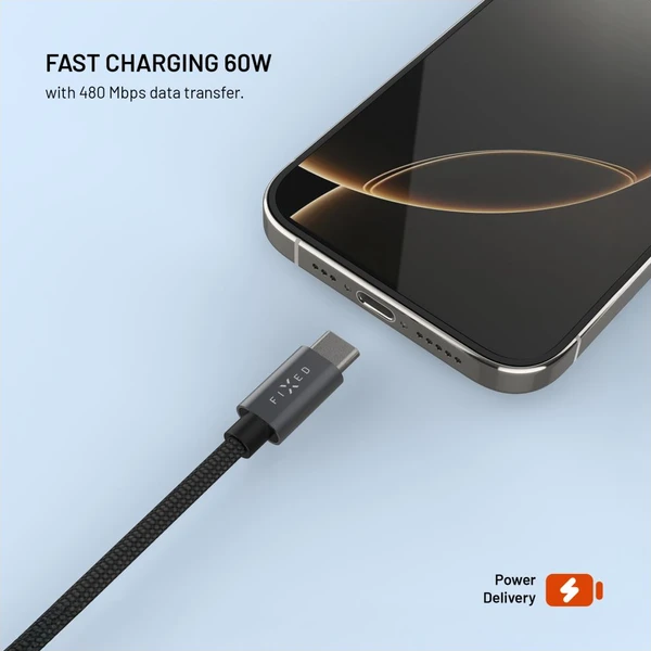 FIXED Power Watch Cable USB-C/USB-C a Apple/Samsung Watch nabíječkou, 1.5m, PD 60W šedý - Kabely a redukce - Obrázek f6abb1a1ee1b442dba3ad05c22739644