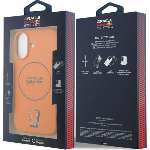 Oracle Red Bull Racing Silicone Blue Ring MagSafe kryt iPhone 17 oranžový - Pouzdra - Obrázek f6b8fe248d6c42649226285bb5293f5e