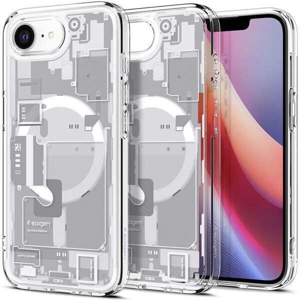 Spigen Ultra Hybrid MagSafe kryt iPhone 16e zero one white