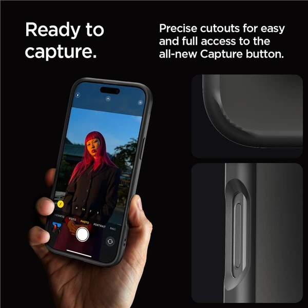 Spigen Ultra Hybrid kryt iPhone 16 Pro Max matte black - Pouzdra - Obrázek f6fc3819956446cc9799669f55e495a2