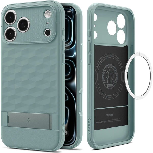 Spigen Parallax S MagSafe kryt iPhone 18 Pro/17 Pro sage green - Pouzdra - Obrázek f707492c11544e709fda23d37db02d7e