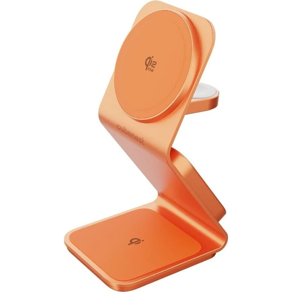 Cubenest SQ314 Qi2.2 (MagSafe) 3v1 nabíječka (35W) oranžová - Nabíječky - Obrázek f725a02eba324b118bf66910d357693a