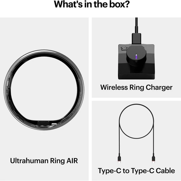 Ultrahuman Ring AIR chytrý prsten vel. 13 Space Silver (Další) - Chytré prsteny - Obrázek f733727e588e4ddc981b4414717920d1