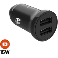 FIXED autonabíječka s 2xUSB výstupem, 15W Smart Rapid Charge černá - Nabíječky