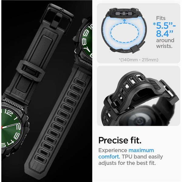 Spigen Rugged Armor Pro kryt Samsung Galaxy Watch Ultra matně černý - Pouzdra - Obrázek f7494993637245e585040bc71b39cb2c