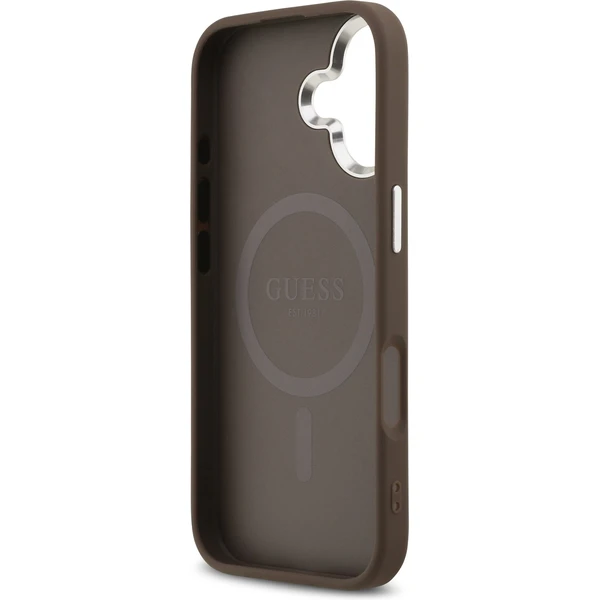 Guess 4G MagSafe kryt iPhone 17 hnědý - Pouzdra - Obrázek f7535c0d3b9043f1b2e45c07ea6f902a