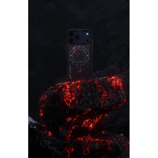 SKINARMA Vektor Mag-Charge MagSafe kryt iPhone 17 Pro Black/Red - Pouzdra - Obrázek f7adf58dcaf24768b3dfcfe06567543f