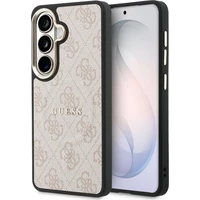 Guess PU Leather 4G Gold Frame Magnetic kryt Samsung Galaxy S26 růžový - Pouzdra