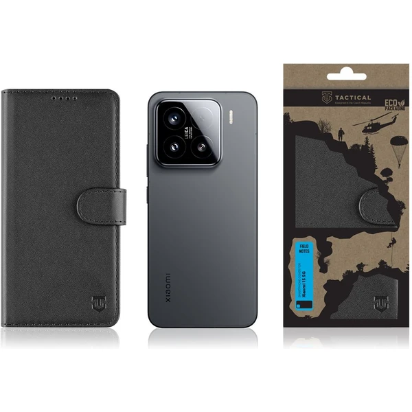 Tactical Field Notes pouzdro Xiaomi 15 5G černé - Pouzdra - Obrázek f7c875a569134e12a20e43496dbba478